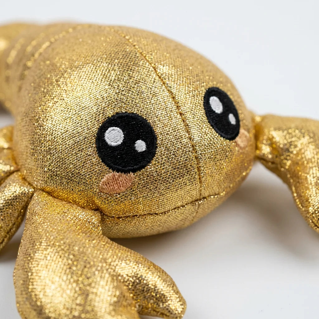 Golden Claw Limited Edition Lobster Plush - 8" Collectible Gold Stuffed Toy