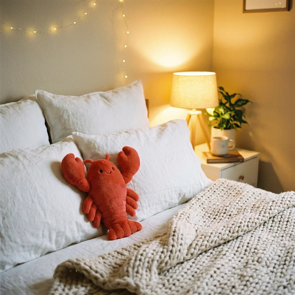 ClawClaw Classic on cozy bed lifestyle