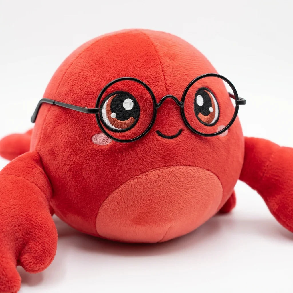 Coder Claw Developer Lobster Plush - 8" Tech Geek Stuffed Toy