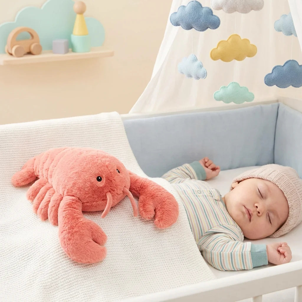 Baby Claw Pink Lobster Plush - 6" Adorable Pastel Stuffed Toy