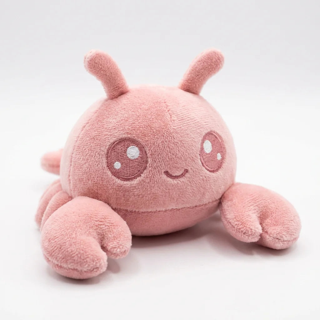 Baby Claw Pink Lobster Plush - 6" Adorable Pastel Stuffed Toy