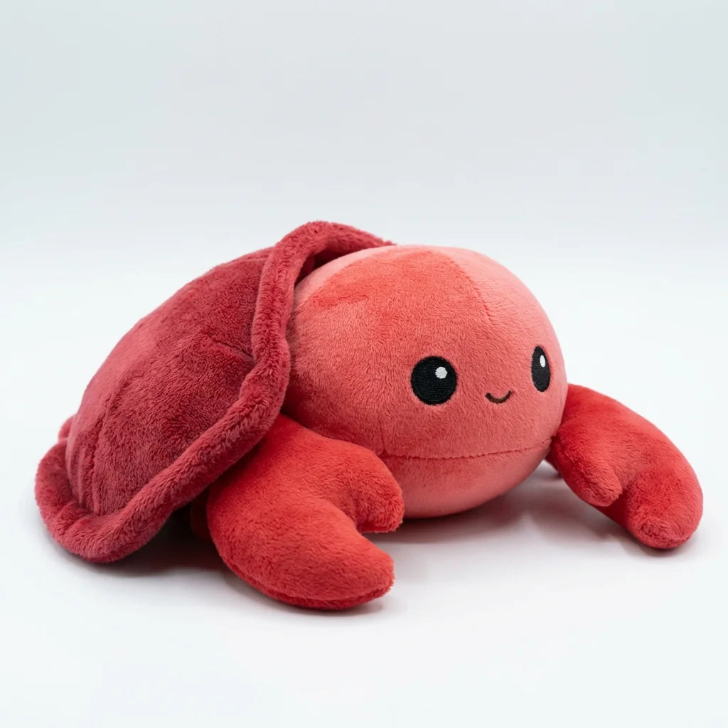 Molty the Shedding Lobster Plush - 10" Reversible Interactive Toy